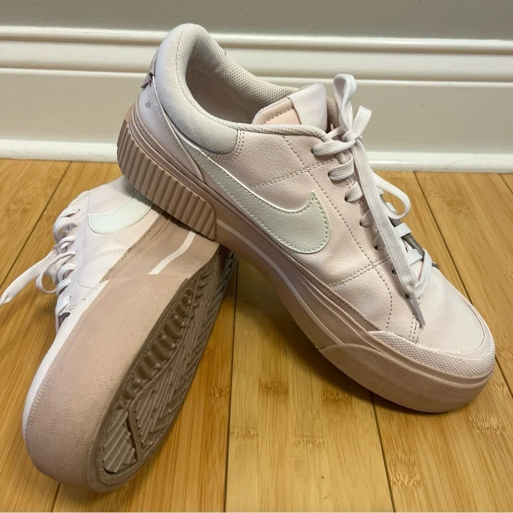 Nike Women's Pink Court Legacy Lift Sneakers size 11,5